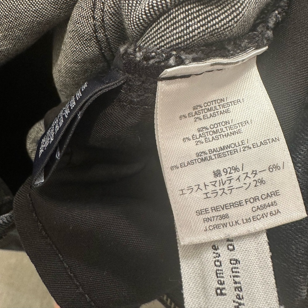 J. Crew Black Stone Wash Toothpick Jean - Picture 3 of 4